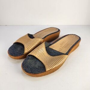 Famolare Women's Dressy Comfort Tan Leather Sandals Size 7